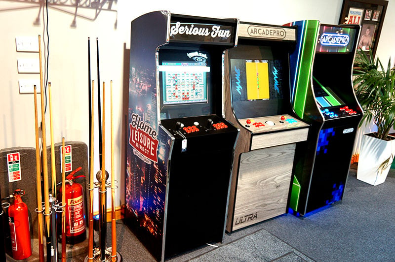 GamePro Upright Arcade Machines - On Display in Showroom